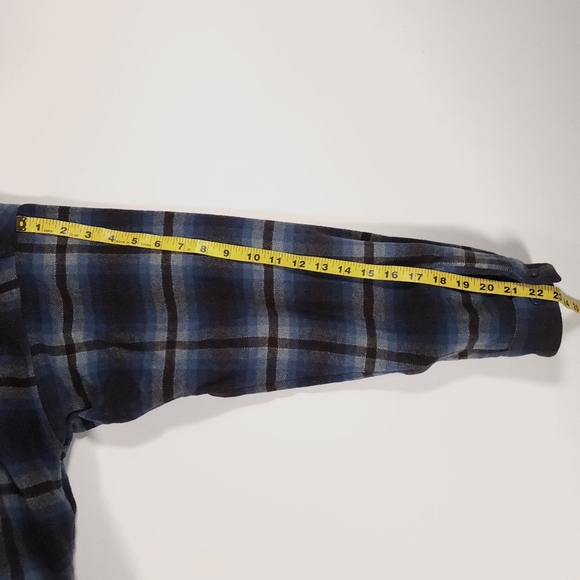 Patagonia Alder Shirt Jacket Wool Blend Fleece Lined Mens M Blue Black Rare! GUC - Picture 16 of 16